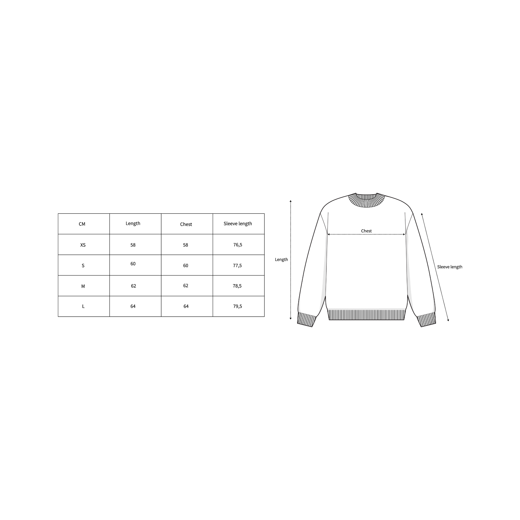 RIB MOCK SWEATER